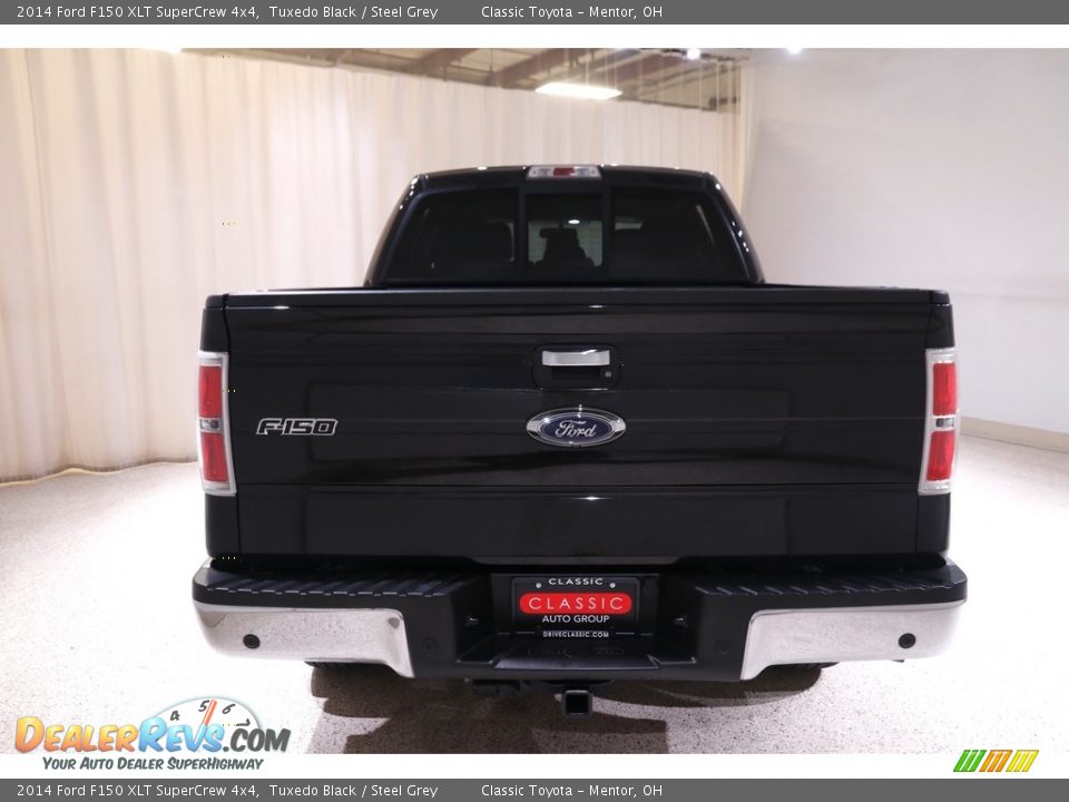 2014 Ford F150 XLT SuperCrew 4x4 Tuxedo Black / Steel Grey Photo #19