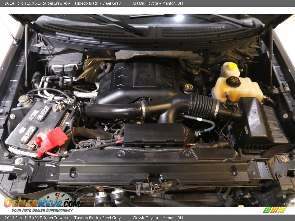 2014 Ford F150 XLT SuperCrew 4x4 Tuxedo Black / Steel Grey Photo #20