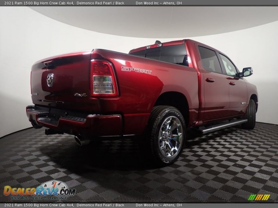 2021 Ram 1500 Big Horn Crew Cab 4x4 Delmonico Red Pearl / Black Photo #16