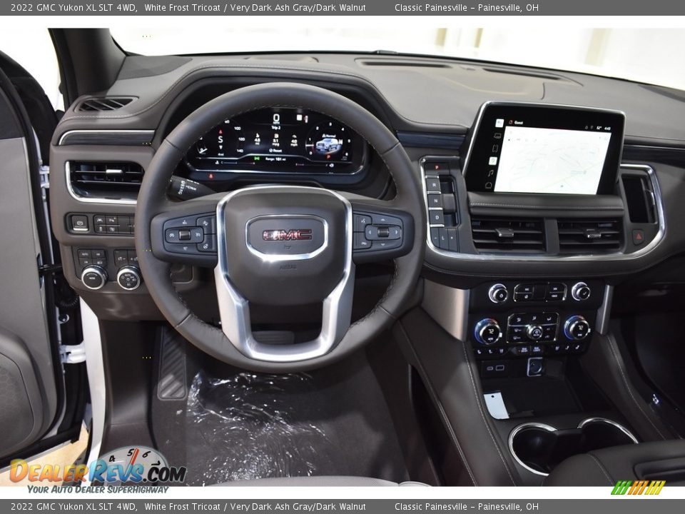 2022 GMC Yukon XL SLT 4WD White Frost Tricoat / Very Dark Ash Gray/Dark Walnut Photo #13