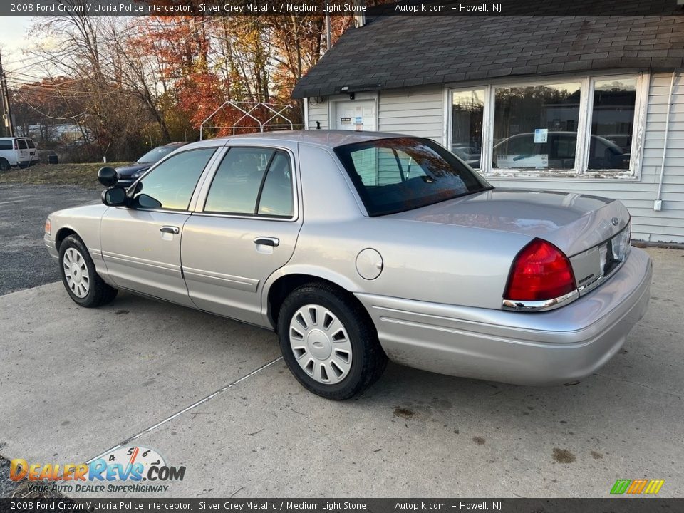 2008 Ford Crown Victoria Police Interceptor Silver Grey Metallic / Medium Light Stone Photo #4