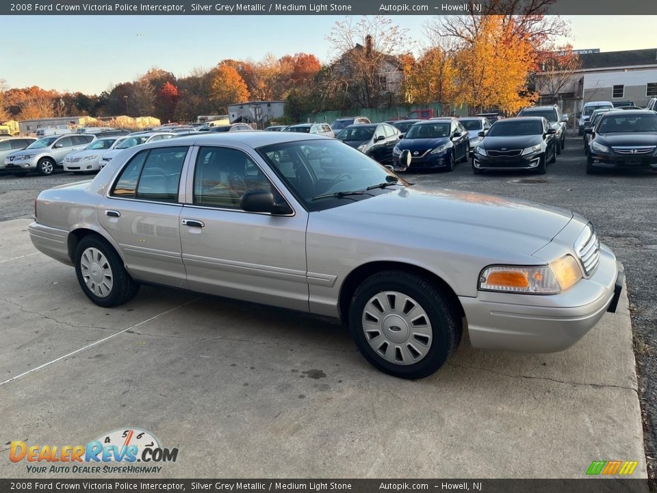 2008 Ford Crown Victoria Police Interceptor Silver Grey Metallic / Medium Light Stone Photo #8