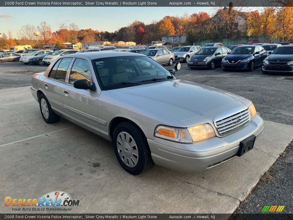 2008 Ford Crown Victoria Police Interceptor Silver Grey Metallic / Medium Light Stone Photo #9