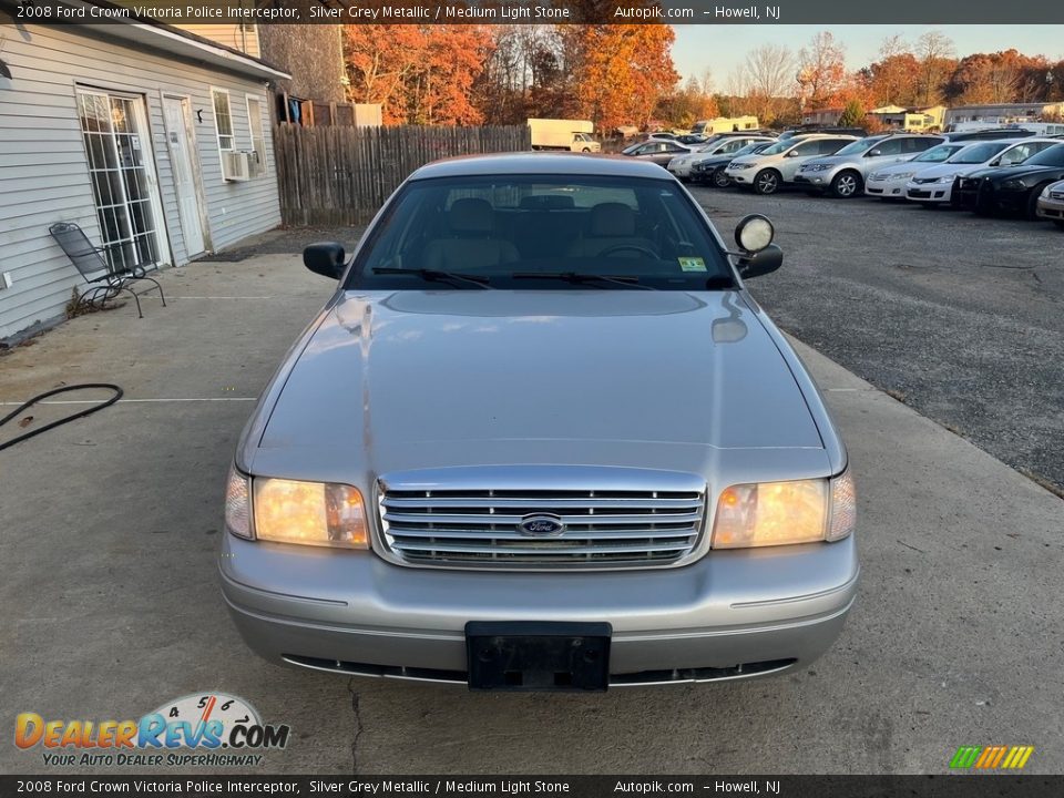 2008 Ford Crown Victoria Police Interceptor Silver Grey Metallic / Medium Light Stone Photo #10