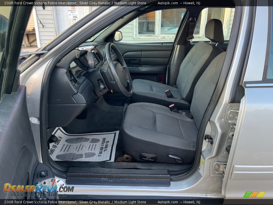 2008 Ford Crown Victoria Police Interceptor Silver Grey Metallic / Medium Light Stone Photo #11