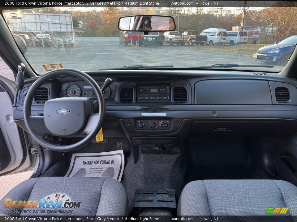 2008 Ford Crown Victoria Police Interceptor Silver Grey Metallic / Medium Light Stone Photo #17