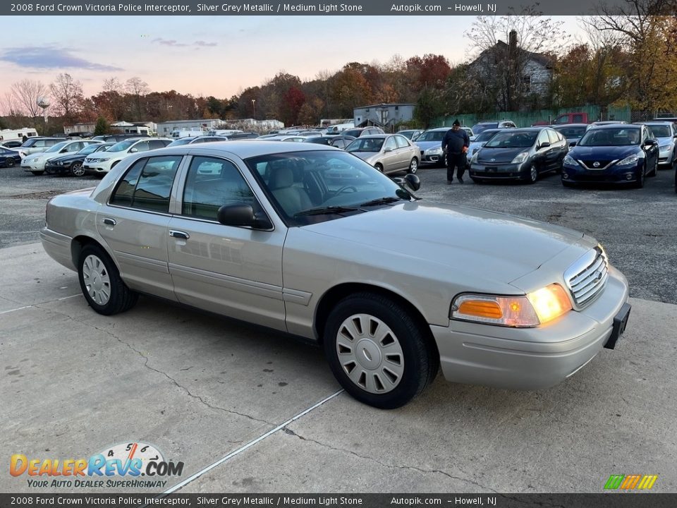 2008 Ford Crown Victoria Police Interceptor Silver Grey Metallic / Medium Light Stone Photo #2