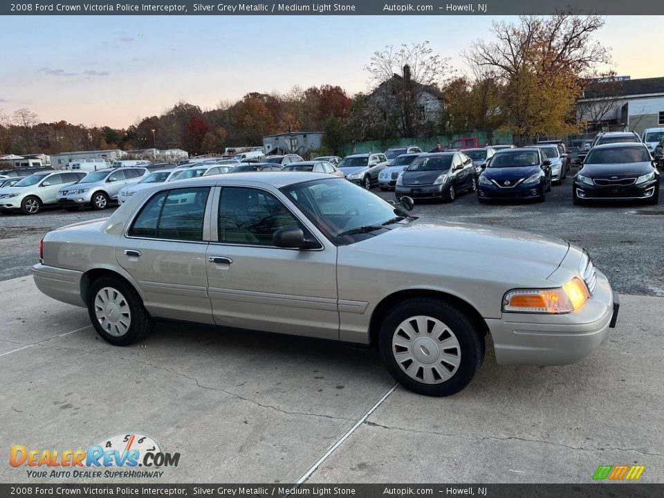 2008 Ford Crown Victoria Police Interceptor Silver Grey Metallic / Medium Light Stone Photo #3