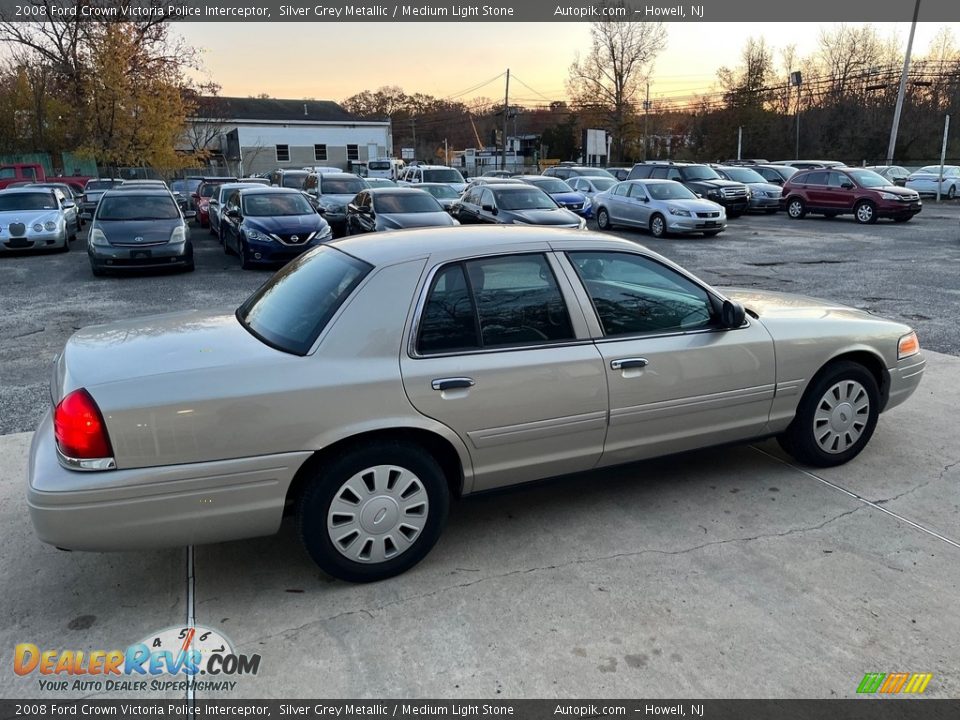 2008 Ford Crown Victoria Police Interceptor Silver Grey Metallic / Medium Light Stone Photo #4