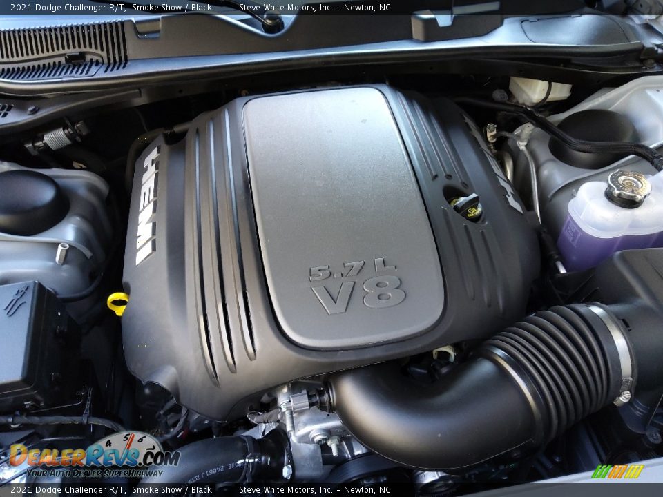 2021 Dodge Challenger R/T 5.7 Liter HEMI OHV-16 Valve VVT MDS V8 Engine Photo #9