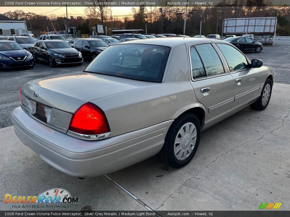 2008 Ford Crown Victoria Police Interceptor Silver Grey Metallic / Medium Light Stone Photo #5