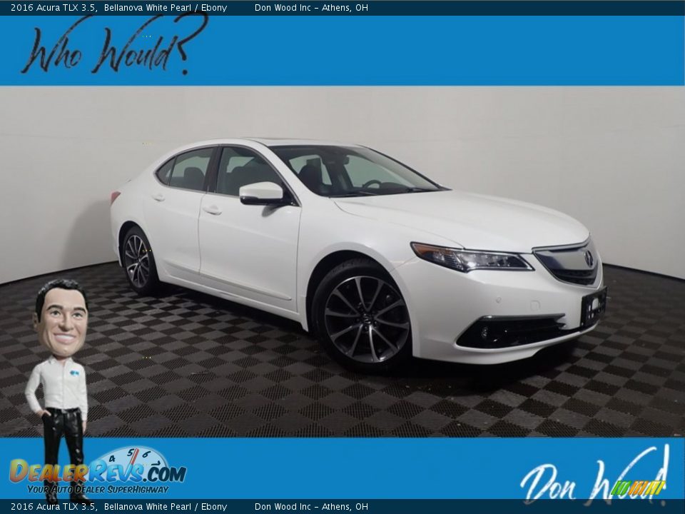 2016 Acura TLX 3.5 Bellanova White Pearl / Ebony Photo #1