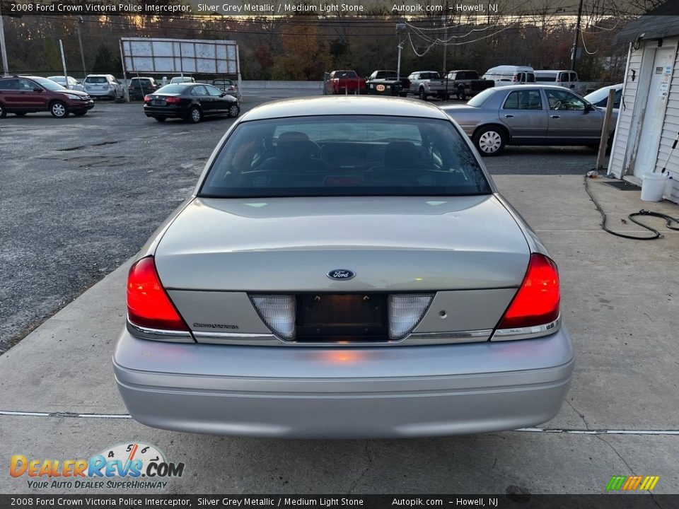 2008 Ford Crown Victoria Police Interceptor Silver Grey Metallic / Medium Light Stone Photo #6