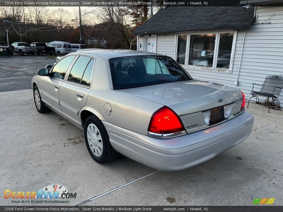 2008 Ford Crown Victoria Police Interceptor Silver Grey Metallic / Medium Light Stone Photo #7