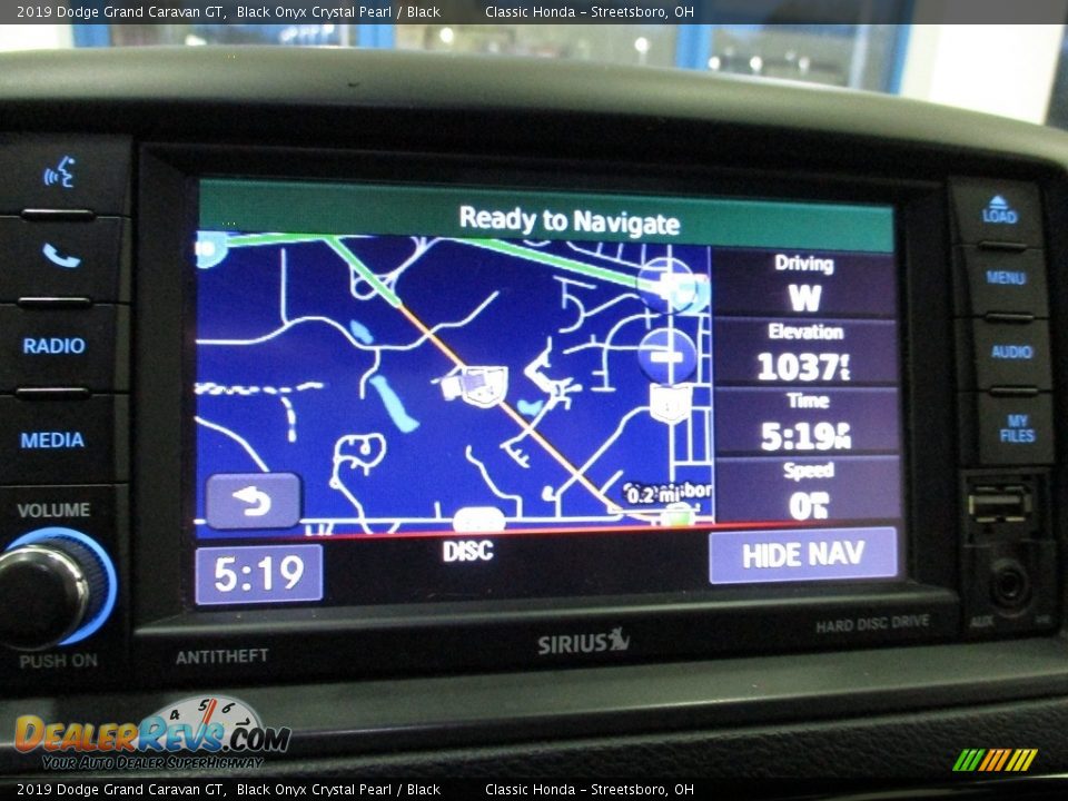 2019 Dodge Grand Caravan GT Black Onyx Crystal Pearl / Black Photo #36