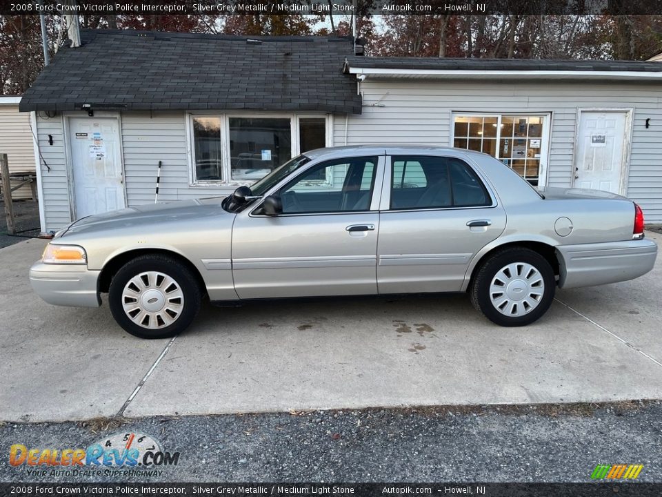 2008 Ford Crown Victoria Police Interceptor Silver Grey Metallic / Medium Light Stone Photo #9