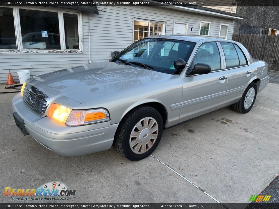 2008 Ford Crown Victoria Police Interceptor Silver Grey Metallic / Medium Light Stone Photo #10