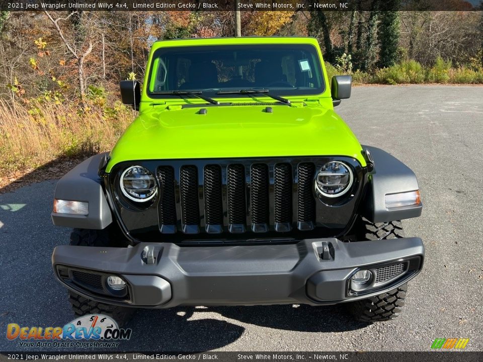 2021 Jeep Wrangler Unlimited Willys 4x4 Limited Edition Gecko / Black Photo #3