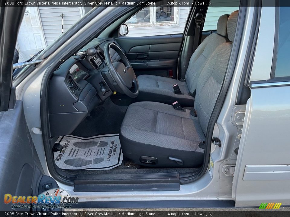 2008 Ford Crown Victoria Police Interceptor Silver Grey Metallic / Medium Light Stone Photo #12