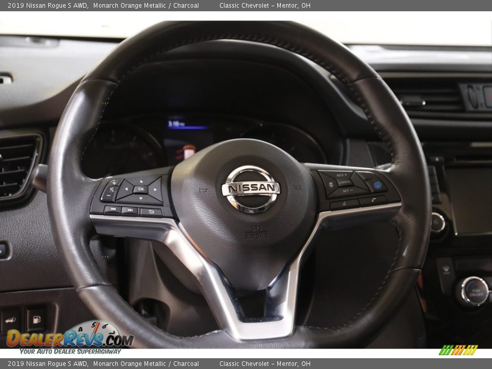 2019 Nissan Rogue S AWD Steering Wheel Photo #7