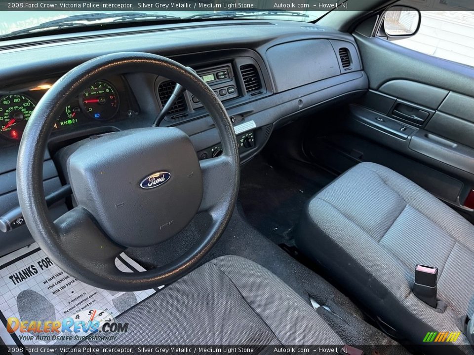 2008 Ford Crown Victoria Police Interceptor Silver Grey Metallic / Medium Light Stone Photo #16