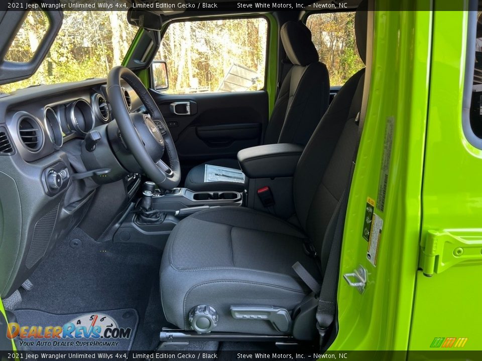 Front Seat of 2021 Jeep Wrangler Unlimited Willys 4x4 Photo #10