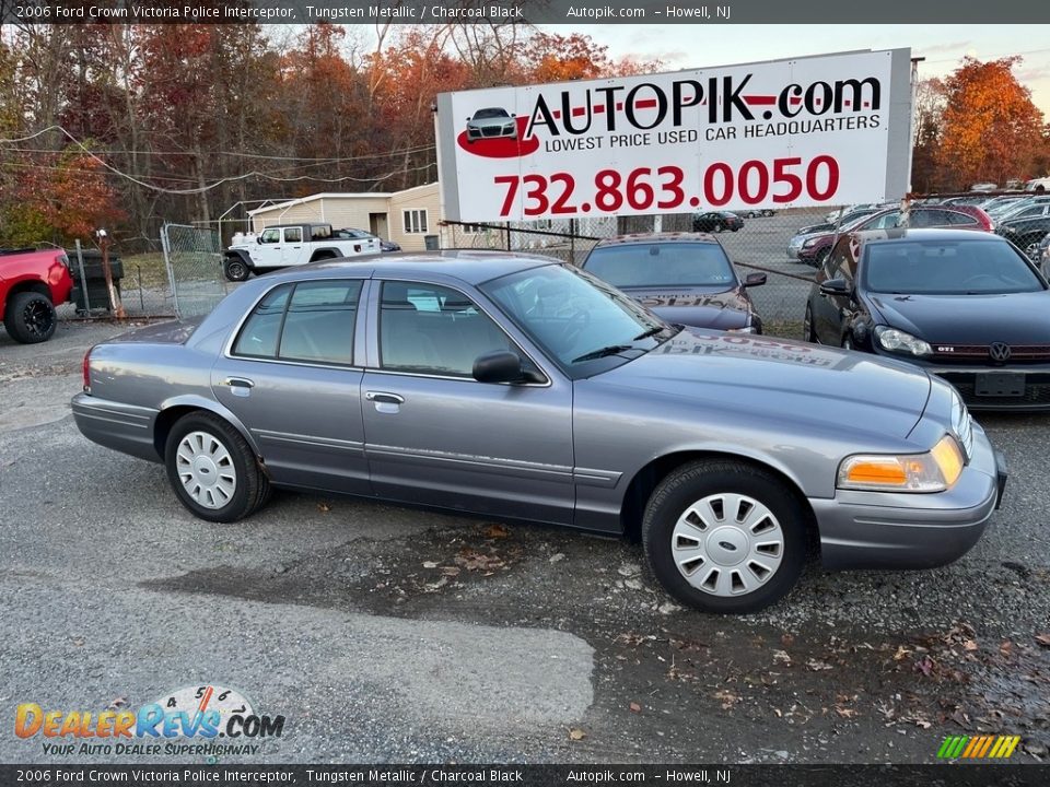 2006 Ford Crown Victoria Police Interceptor Tungsten Metallic / Charcoal Black Photo #1