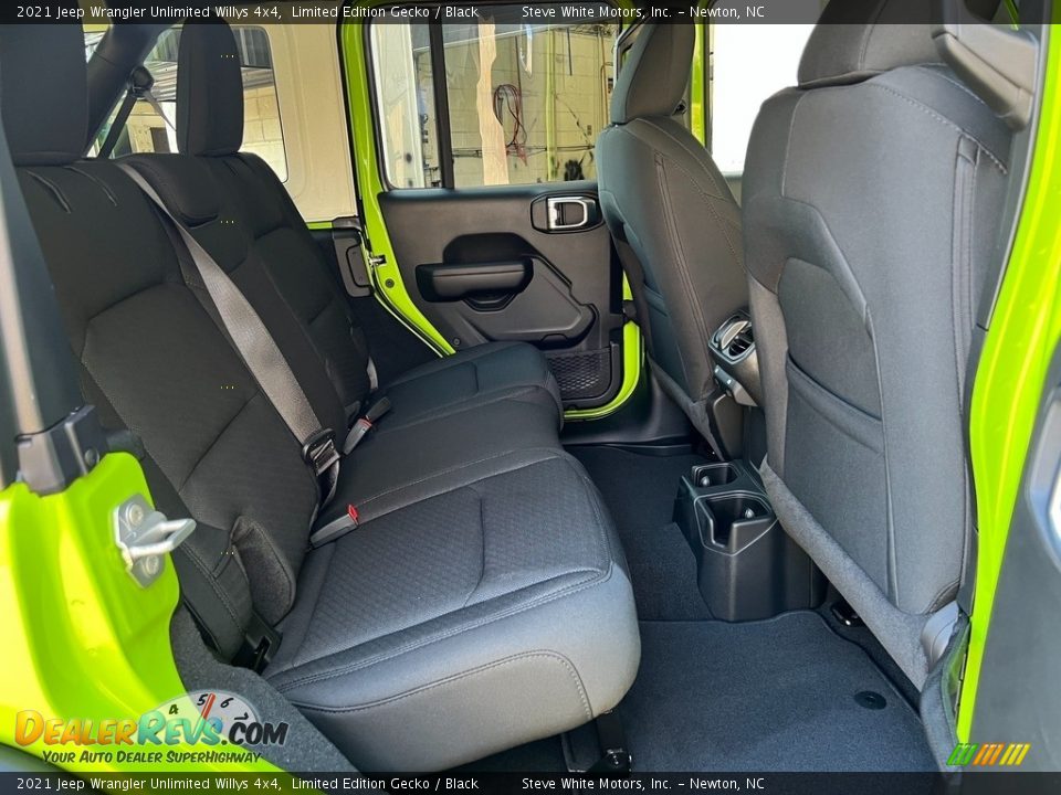 Rear Seat of 2021 Jeep Wrangler Unlimited Willys 4x4 Photo #15