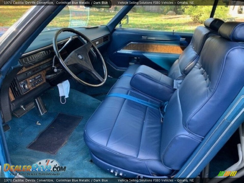 Dark Blue Interior - 1970 Cadillac DeVille Convertible Photo #3
