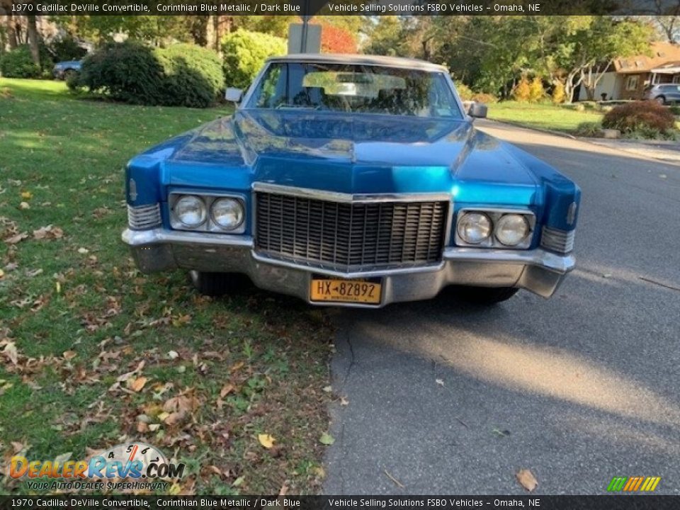 Corinthian Blue Metallic 1970 Cadillac DeVille Convertible Photo #5