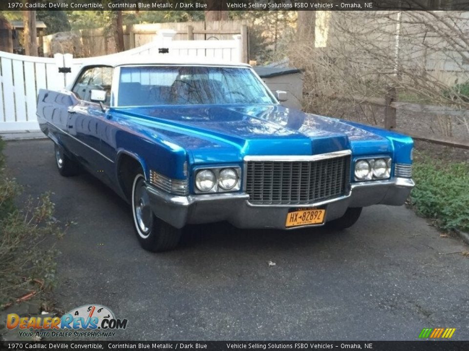 Corinthian Blue Metallic 1970 Cadillac DeVille Convertible Photo #6