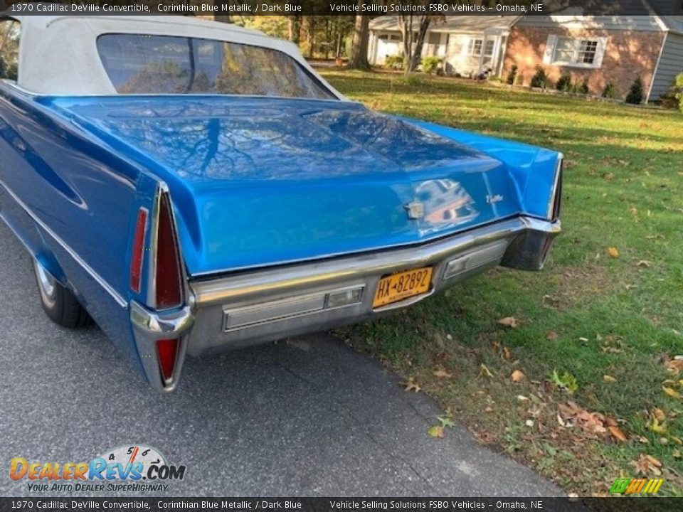 Corinthian Blue Metallic 1970 Cadillac DeVille Convertible Photo #7
