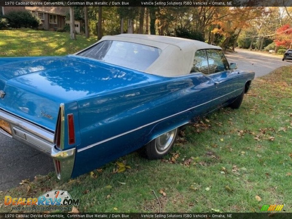 Corinthian Blue Metallic 1970 Cadillac DeVille Convertible Photo #8