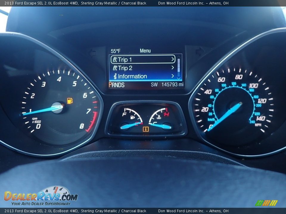 2013 Ford Escape SEL 2.0L EcoBoost 4WD Sterling Gray Metallic / Charcoal Black Photo #28