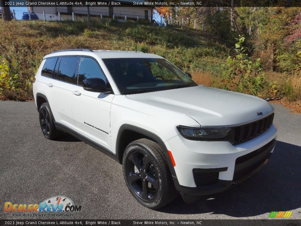 2021 Jeep Grand Cherokee L Altitude 4x4 Bright White / Black Photo #4