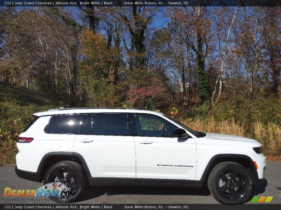 2021 Jeep Grand Cherokee L Altitude 4x4 Bright White / Black Photo #5