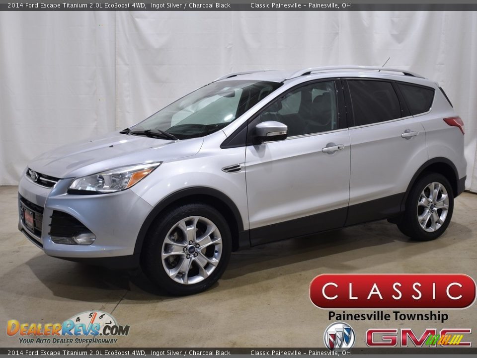 2014 Ford Escape Titanium 2.0L EcoBoost 4WD Ingot Silver / Charcoal Black Photo #1