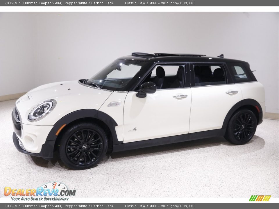 2019 Mini Clubman Cooper S All4 Pepper White / Carbon Black Photo #3