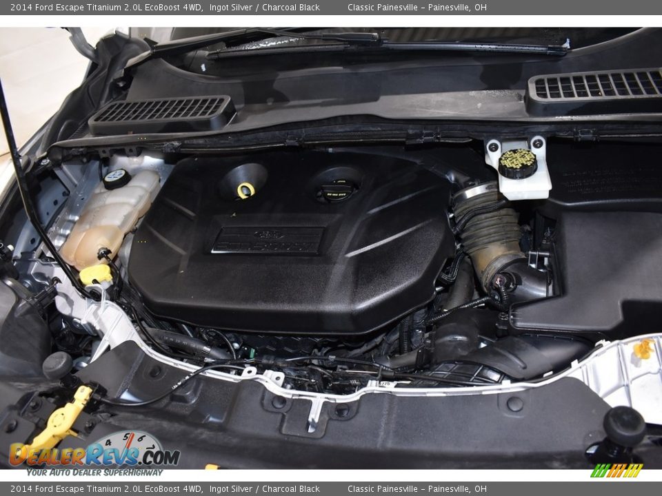 2014 Ford Escape Titanium 2.0L EcoBoost 4WD Ingot Silver / Charcoal Black Photo #6