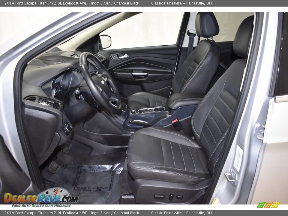2014 Ford Escape Titanium 2.0L EcoBoost 4WD Ingot Silver / Charcoal Black Photo #7
