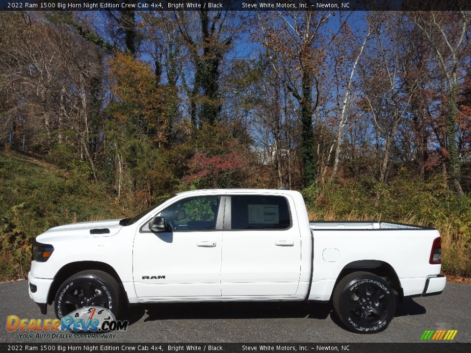 2022 Ram 1500 Big Horn Night Edition Crew Cab 4x4 Bright White / Black Photo #1