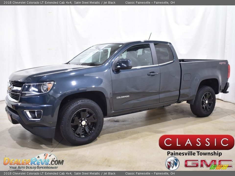 2018 Chevrolet Colorado LT Extended Cab 4x4 Satin Steel Metallic / Jet Black Photo #1