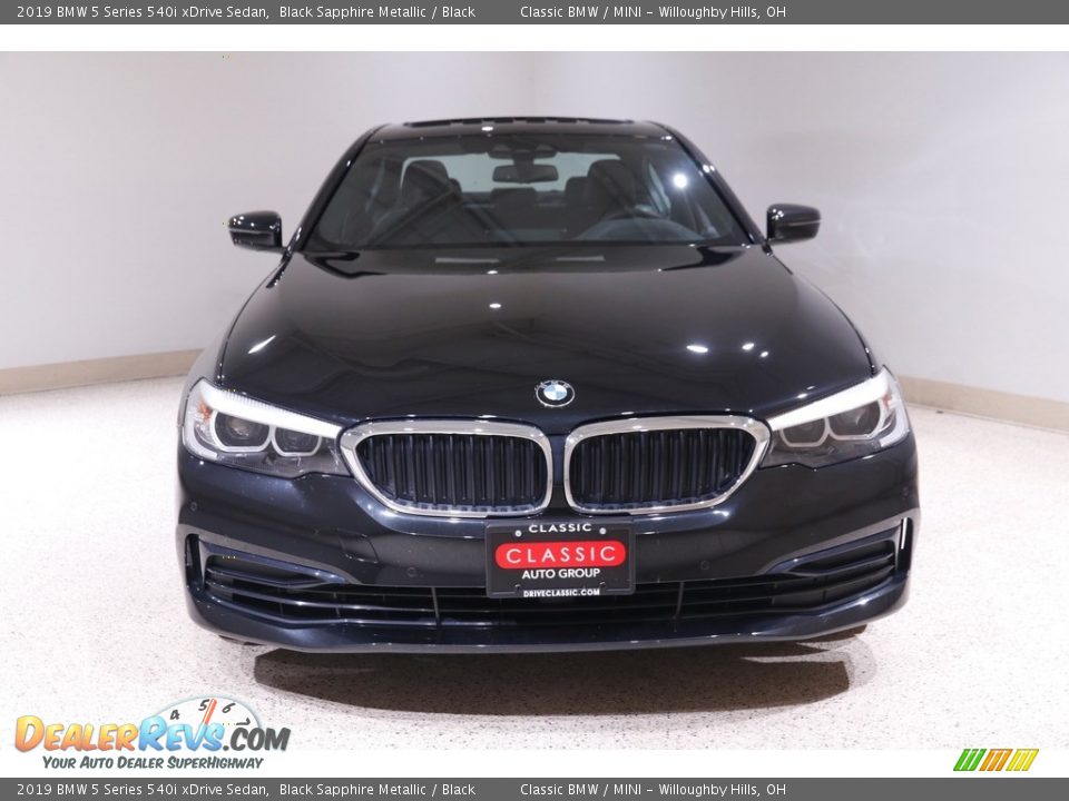 2019 BMW 5 Series 540i xDrive Sedan Black Sapphire Metallic / Black Photo #2