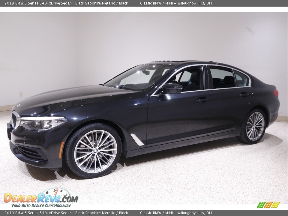 2019 BMW 5 Series 540i xDrive Sedan Black Sapphire Metallic / Black Photo #3