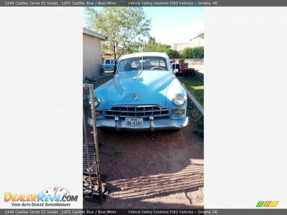 1948 Cadillac Series 62 Sedan 1955 Cadillac Blue / Blue/White Photo #4