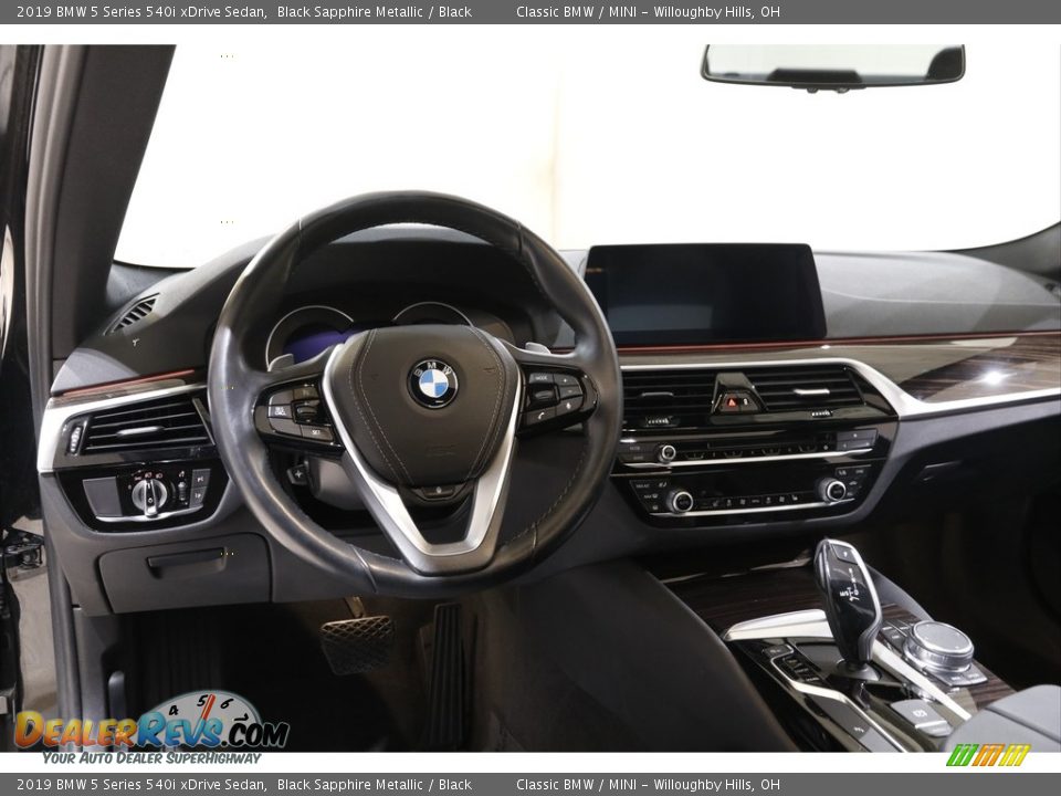 2019 BMW 5 Series 540i xDrive Sedan Black Sapphire Metallic / Black Photo #6