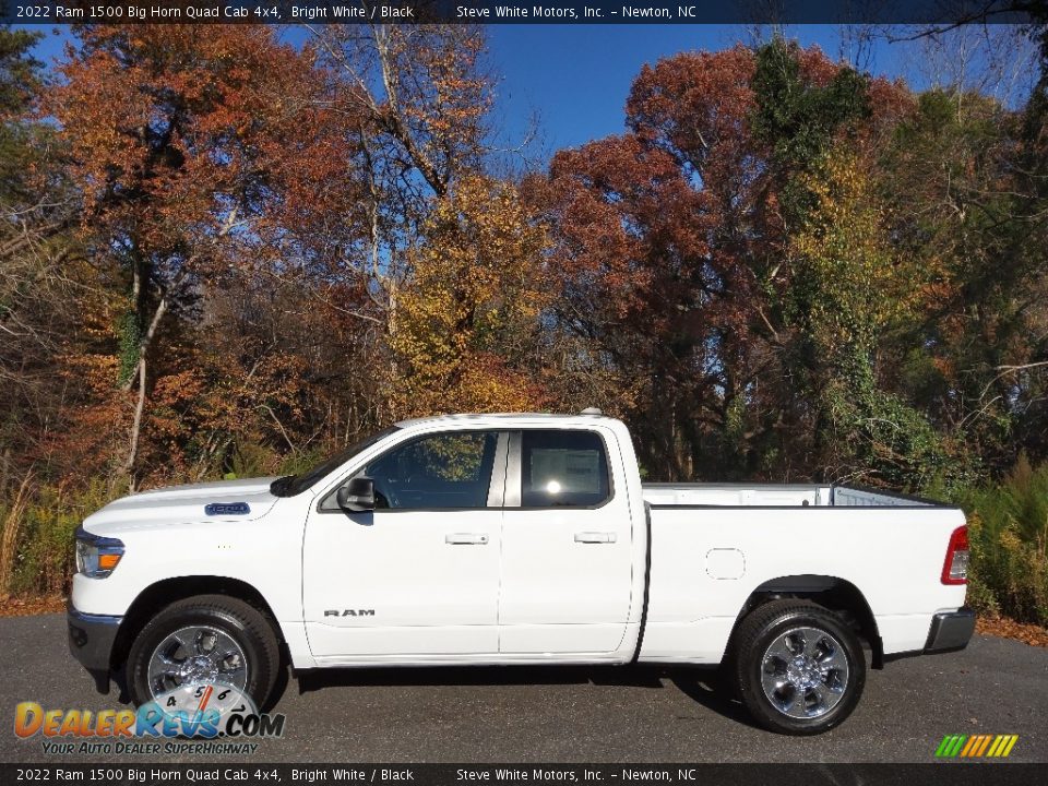 2022 Ram 1500 Big Horn Quad Cab 4x4 Bright White / Black Photo #1