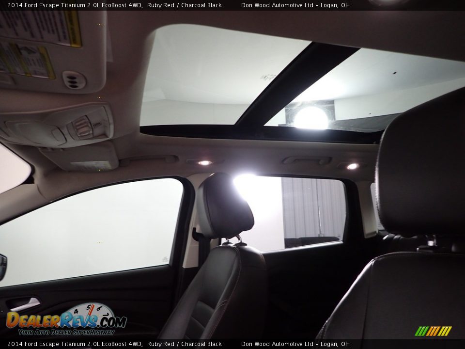 2014 Ford Escape Titanium 2.0L EcoBoost 4WD Ruby Red / Charcoal Black Photo #4