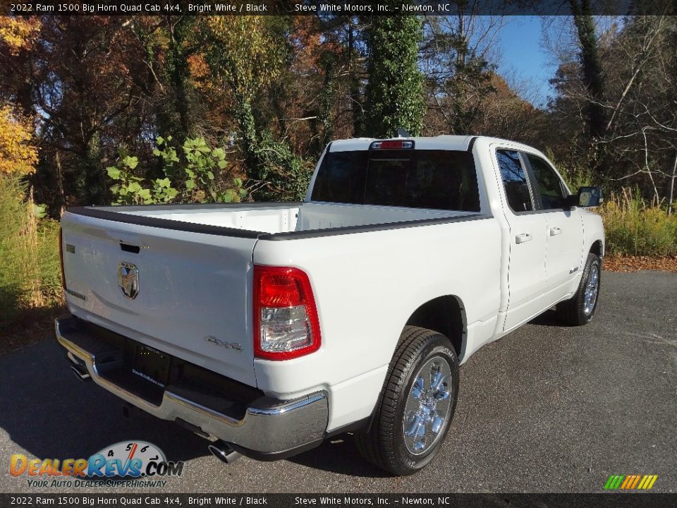 2022 Ram 1500 Big Horn Quad Cab 4x4 Bright White / Black Photo #6