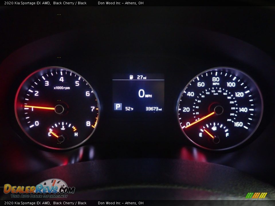 2020 Kia Sportage EX AWD Black Cherry / Black Photo #30